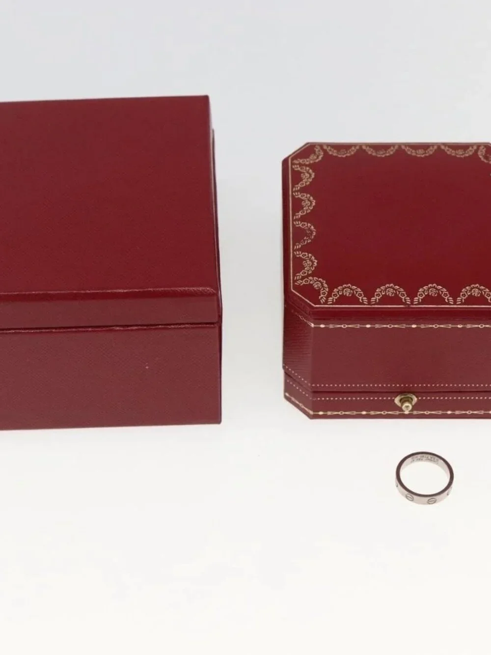 CARTIER Mini Love Ring 18K Gold(750) Silver Auth 162882SM